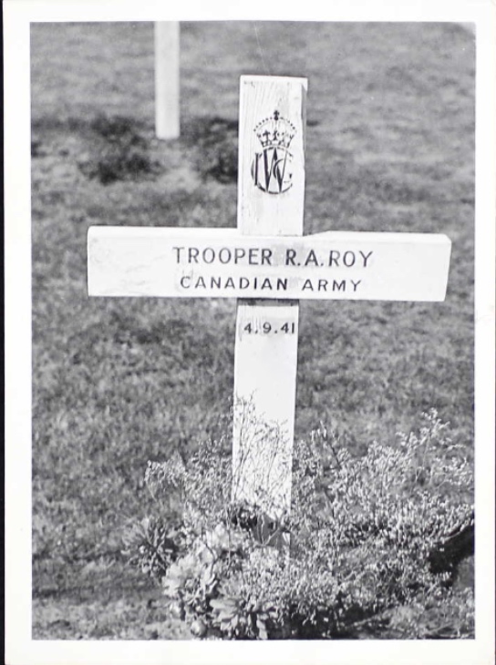 Temporary grave marker