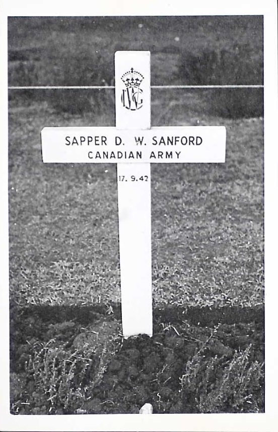 Temporary grave marker