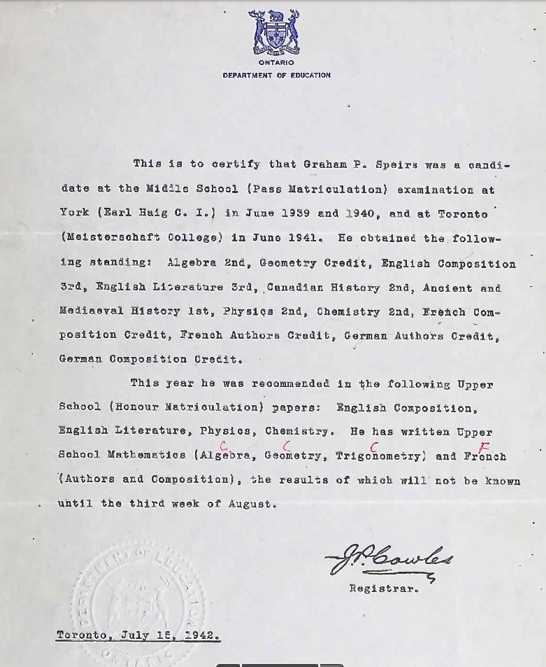 Letter of recommendation