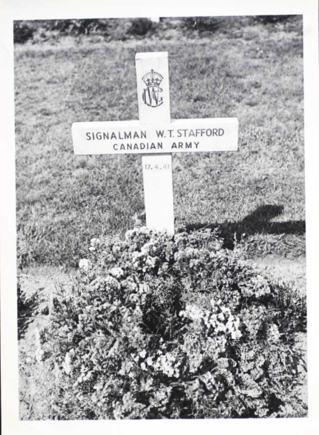 Temporary grave marker