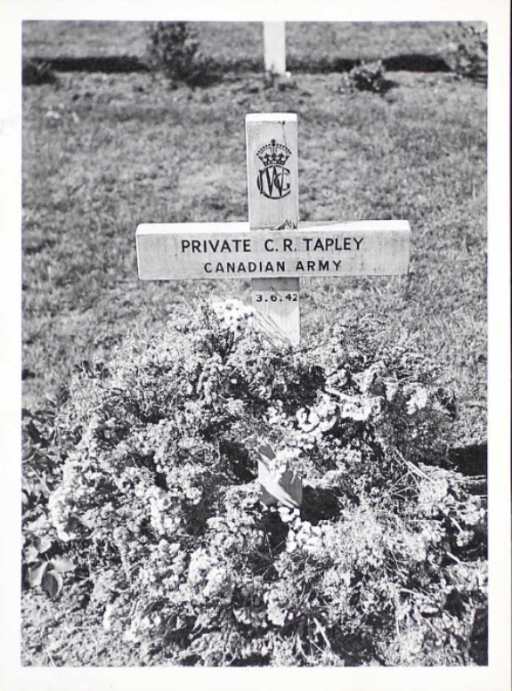 Temporary grave marker