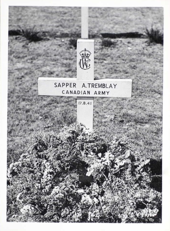 Temporary grave marker