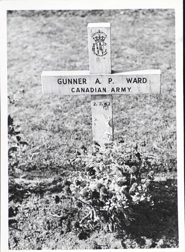 Temporary grave marker