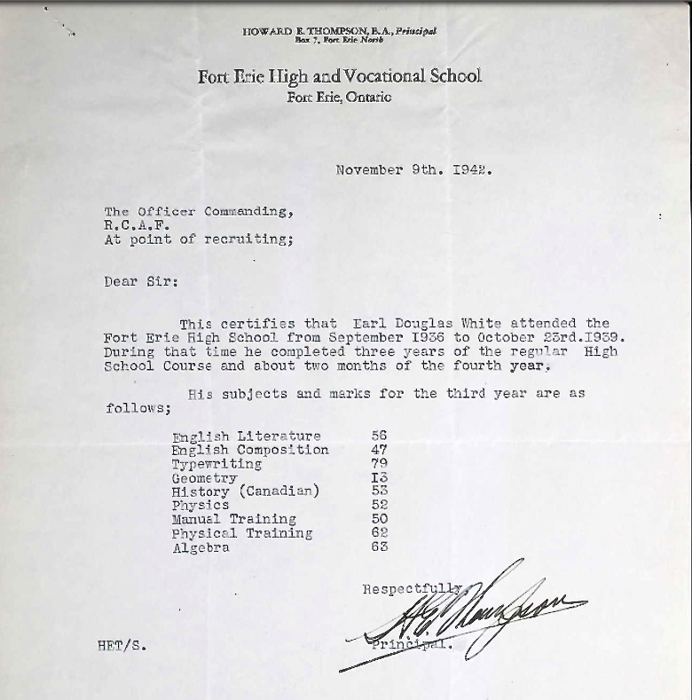 Letter of recommendation