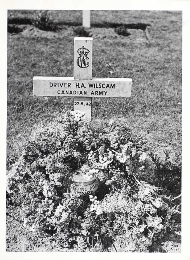 Temporary grave marker