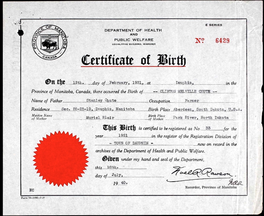Birth Certificate