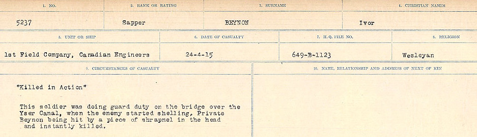 Circumstances of Death Registers