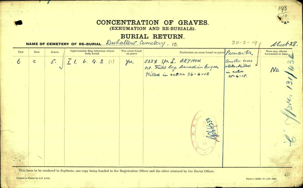 Graves registration form