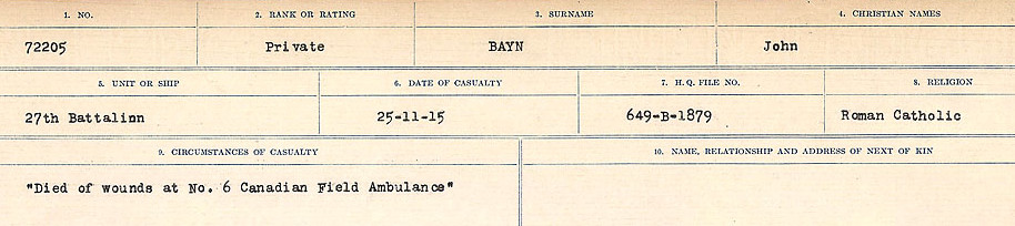 Circumstances of Death Registers