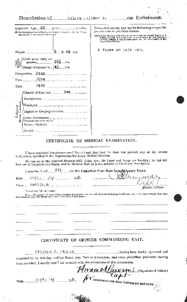 Papier d'attestation (page 2)