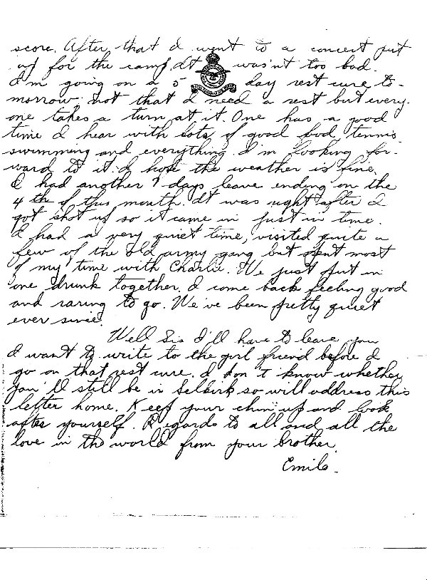 Letter (page 2)