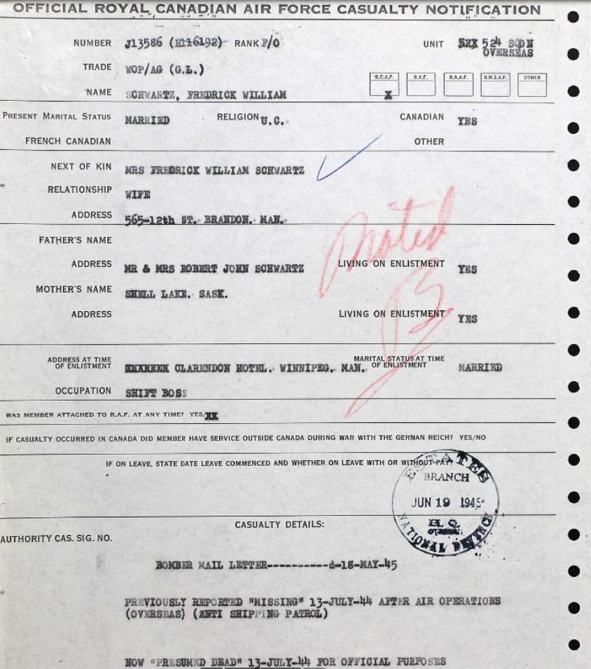 Notification of death