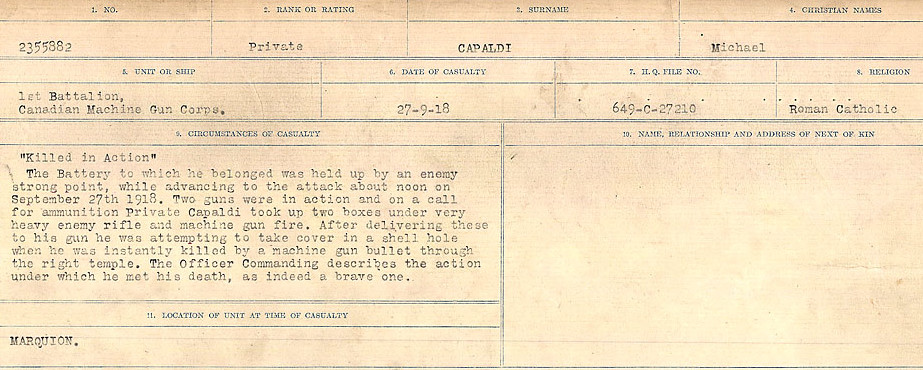 Circumstances of Death Registers