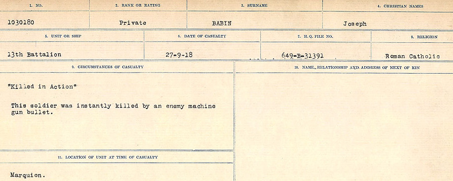Circumstances of Death Registers