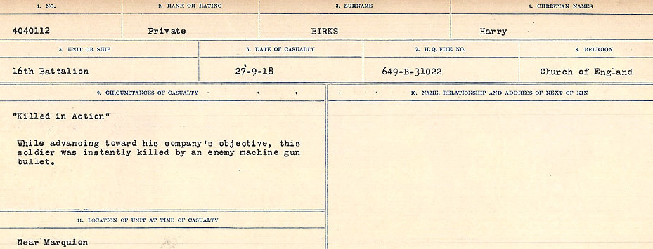 Circumstances of Death Registers
