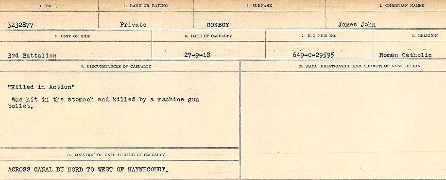 Circumstances of Death Registers