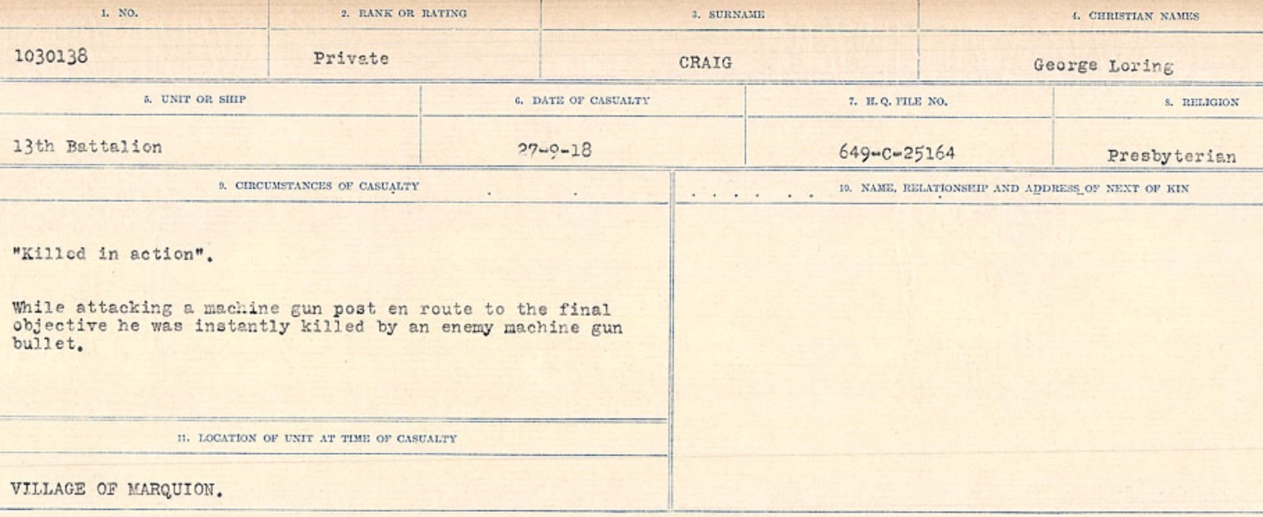 Circumstances of Death Registers