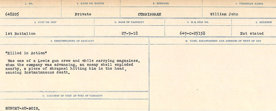 Circumstances of death registers