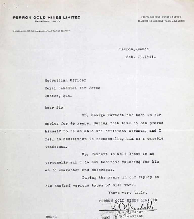 Letter of recommendation