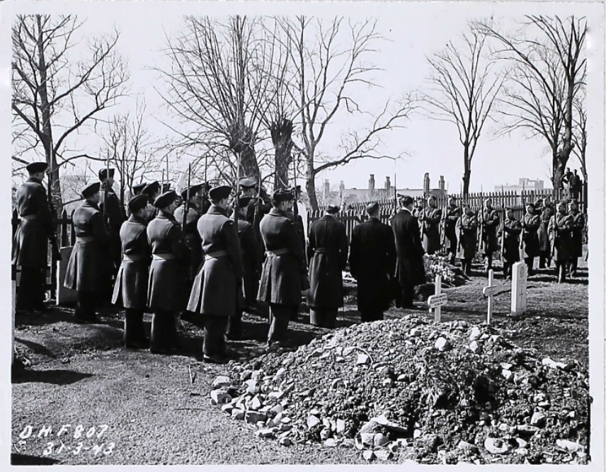 Firing Party Presenting Arms - March 31, 1943