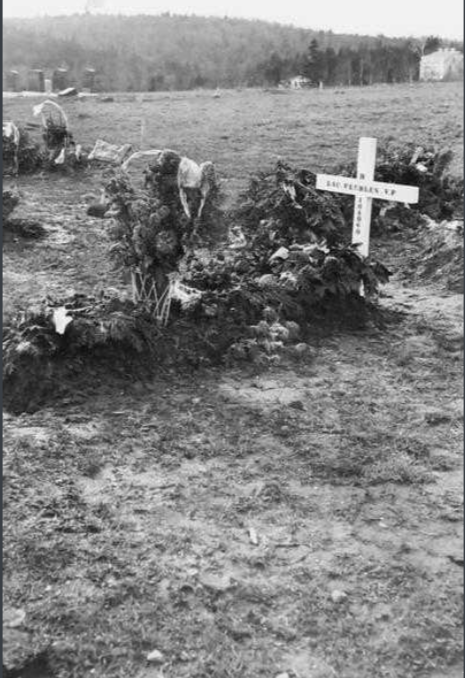 Temporary grave marker