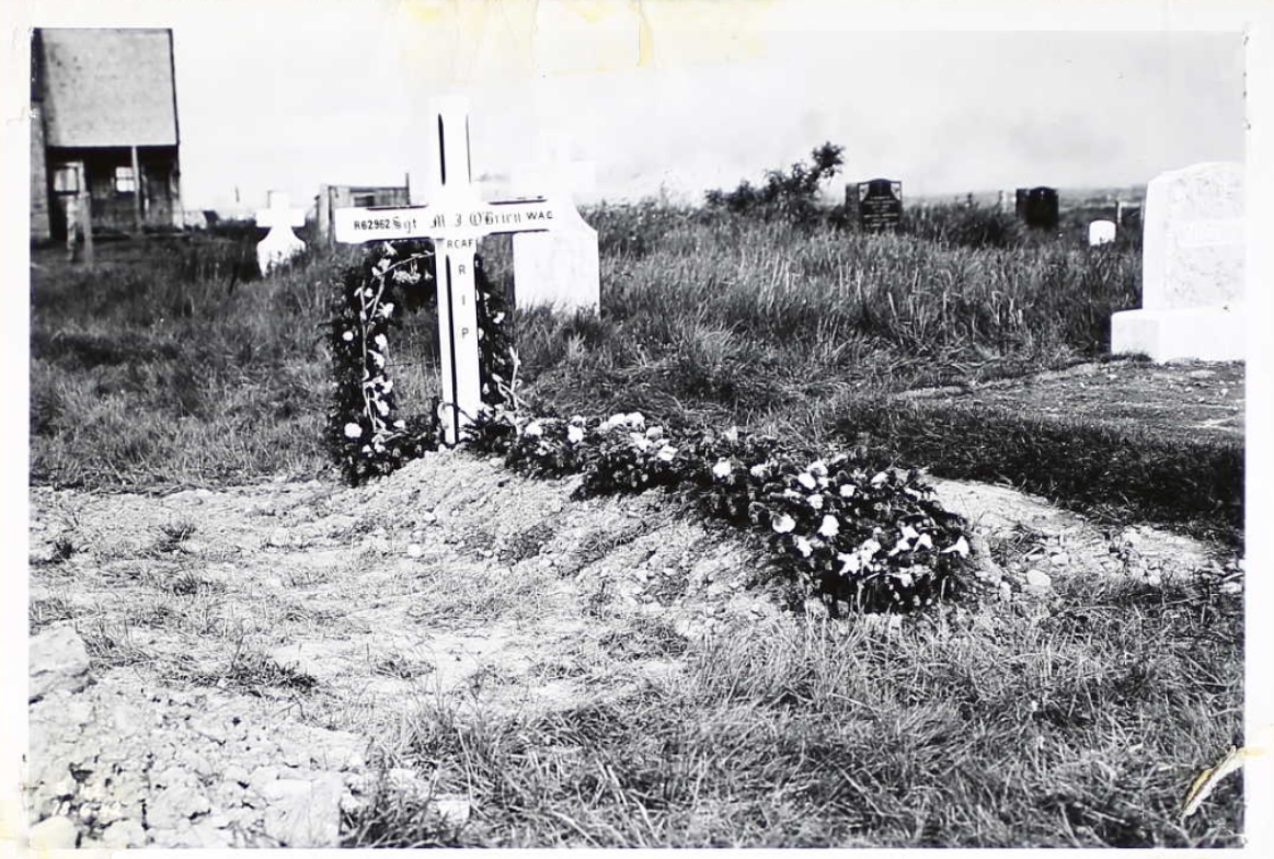 Temporary grave marker