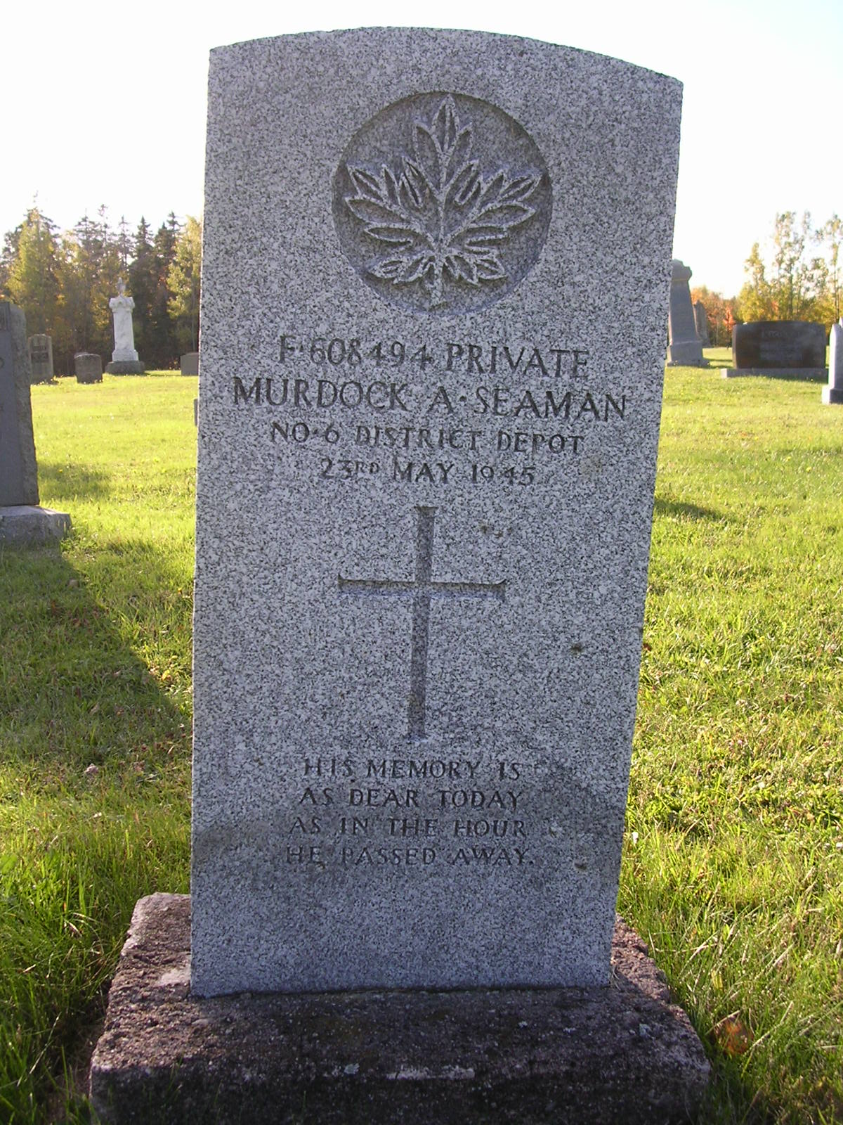 Grave marker