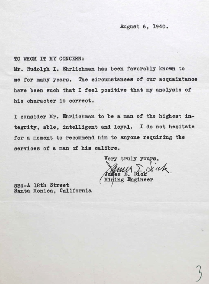 Letter of recommendation