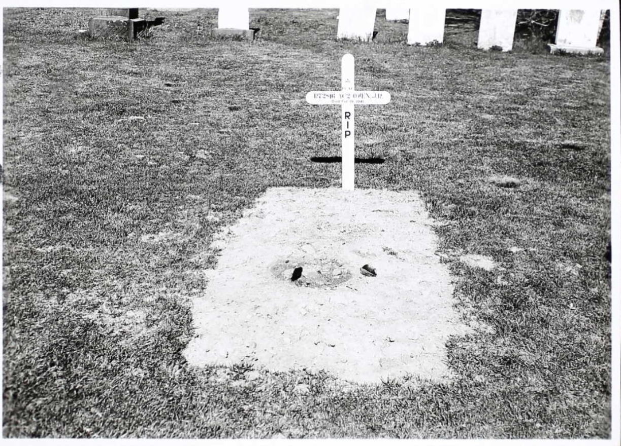 Temporary grave marker