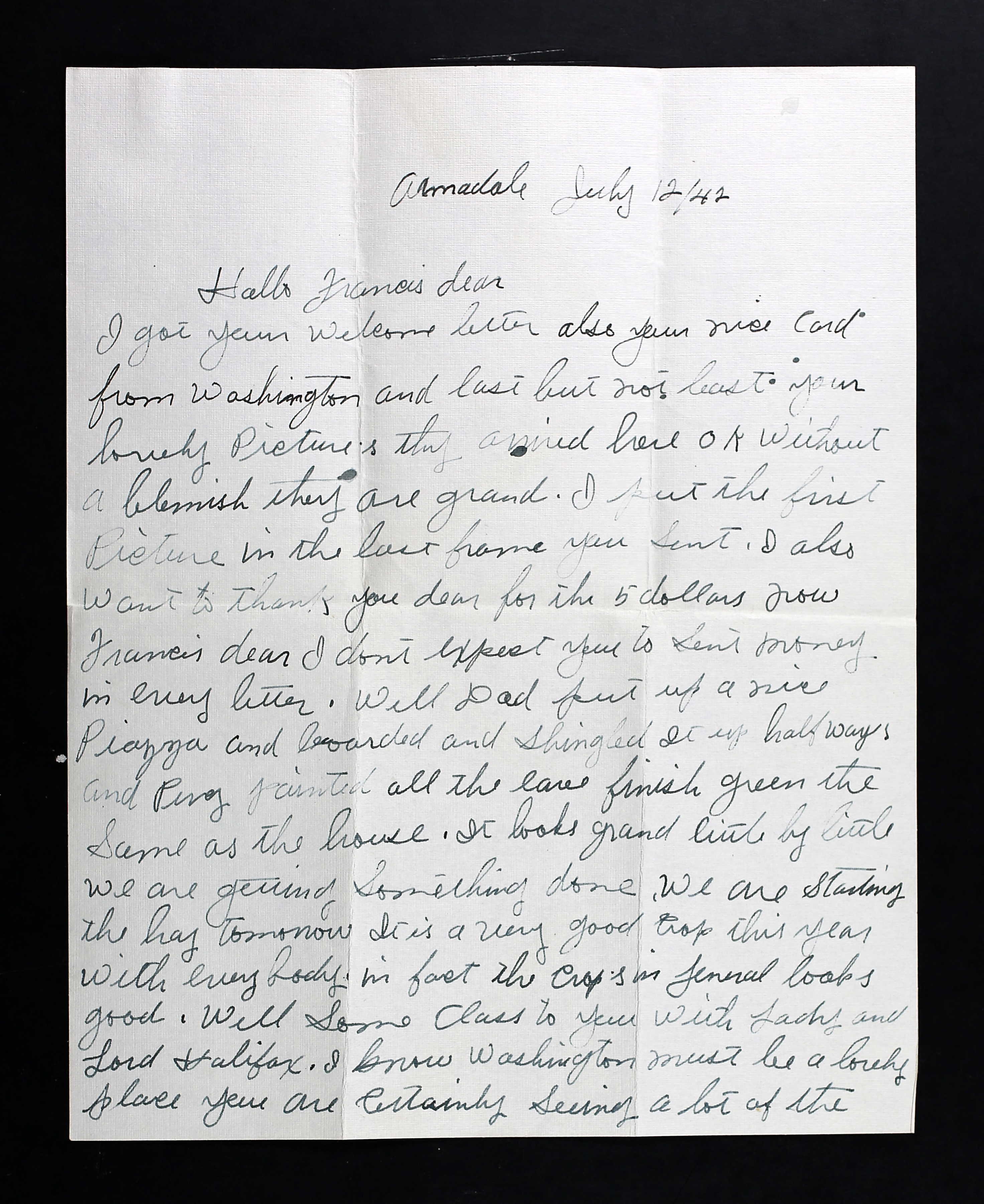Final Letter to Francis from his mother