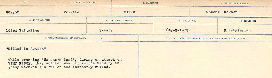 Circumstances of Death Registers