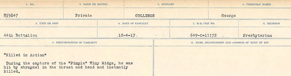 Photo of GEORGE COLLINGS