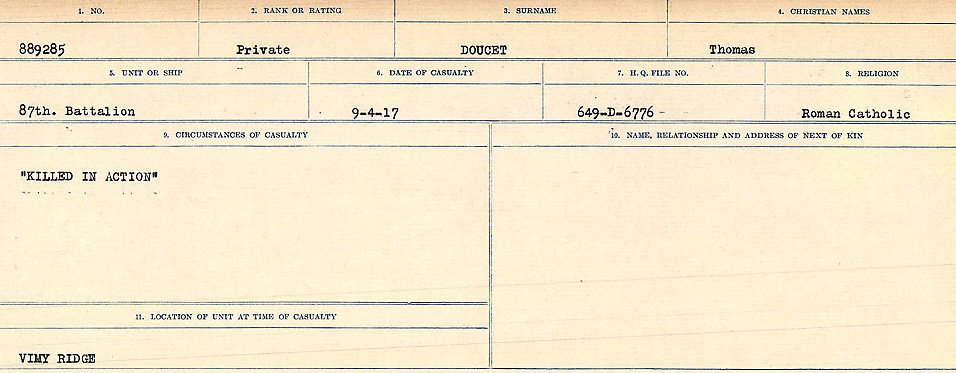 Circumstances of death registers