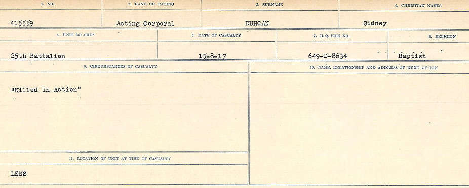 Circumstances of death registers