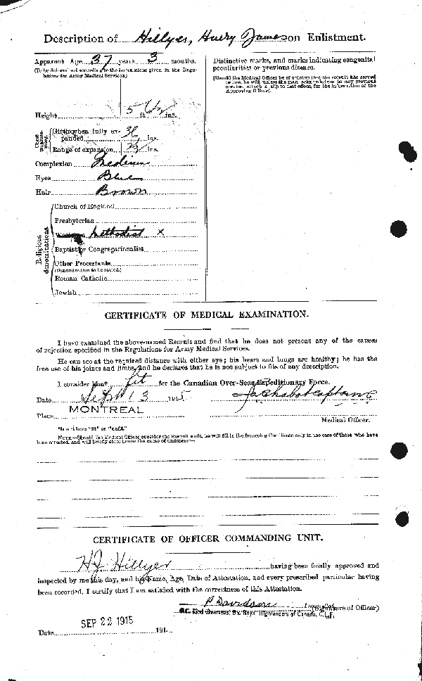 Attestation Papers (Reverse)