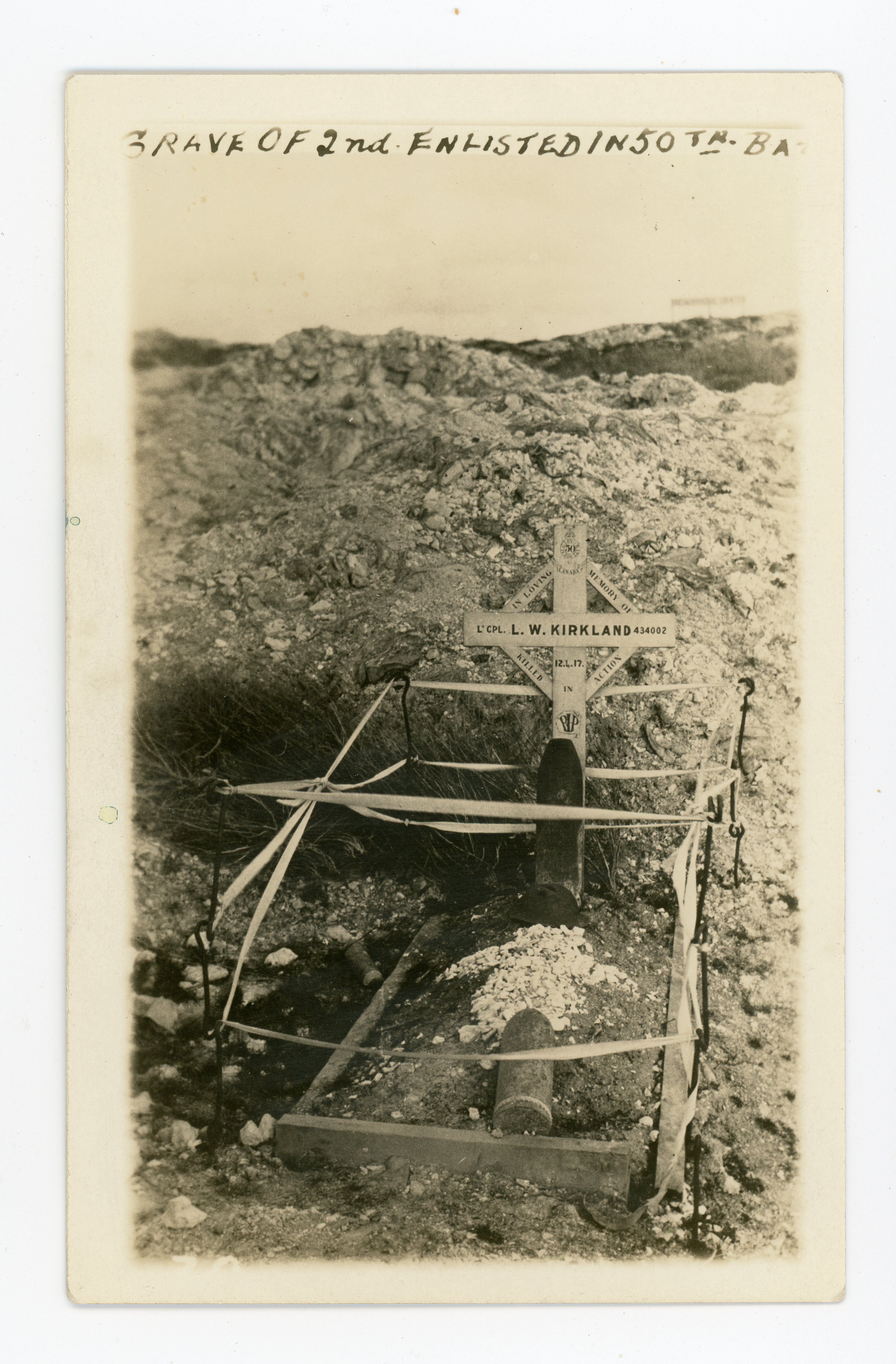 Temporary grave marker