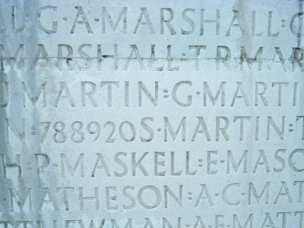 Incription on the Vimy Memorial