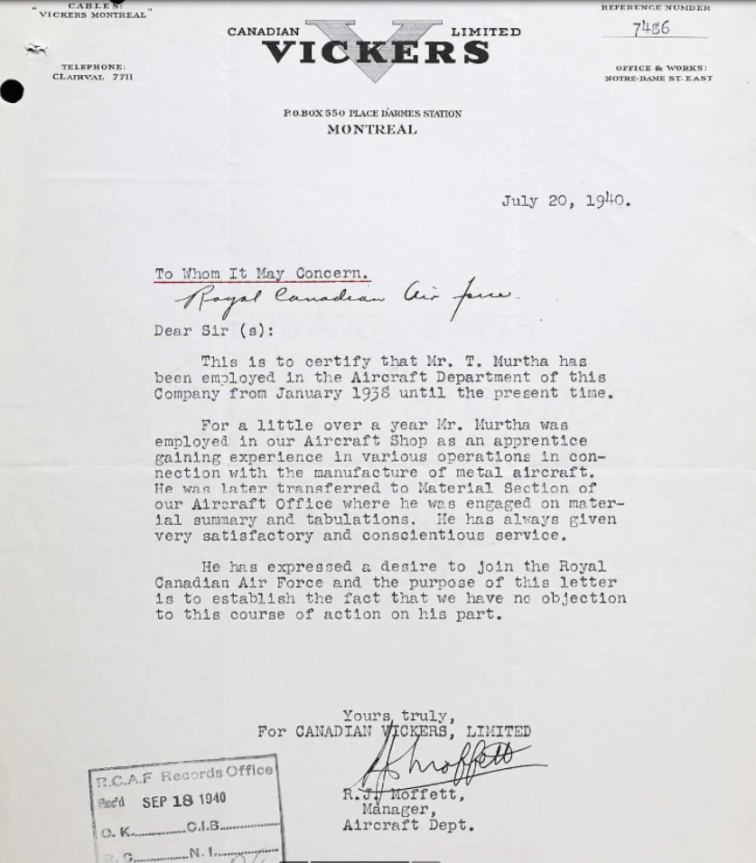 Letter of recommendation