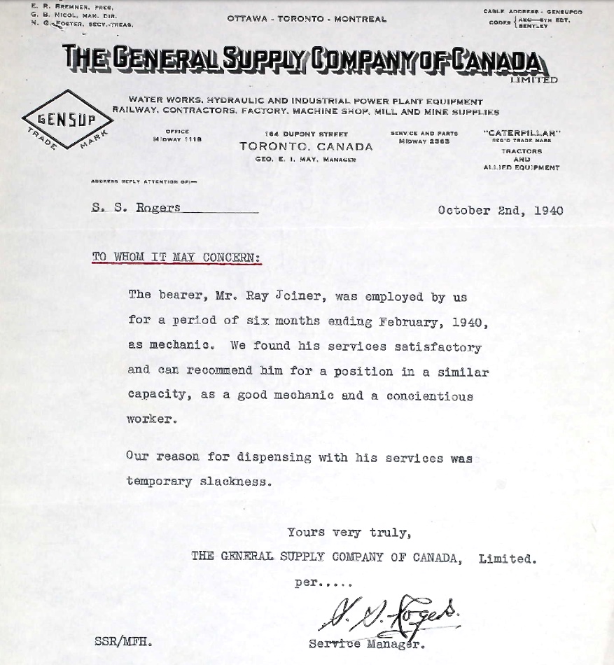 Letter of recommendation