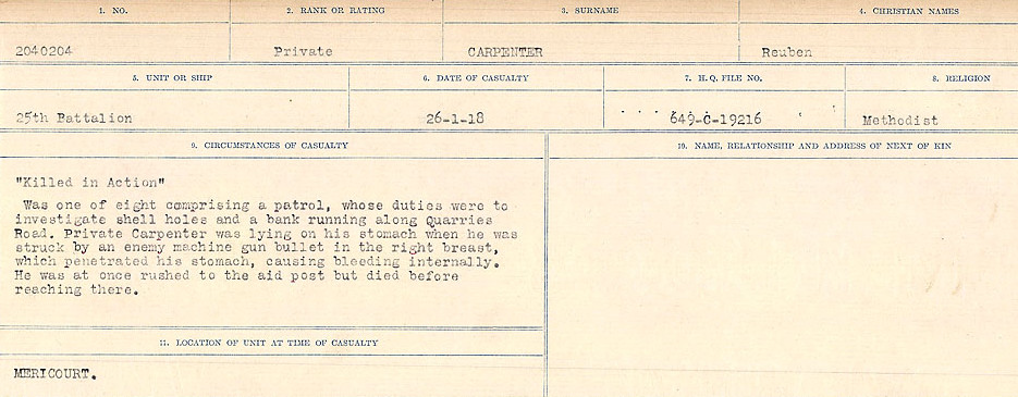 Circumstances of Death Registers