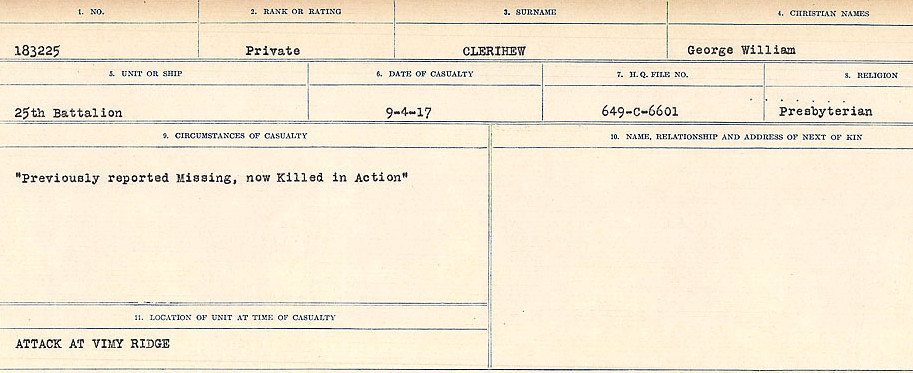 Circumstances of Death Registers