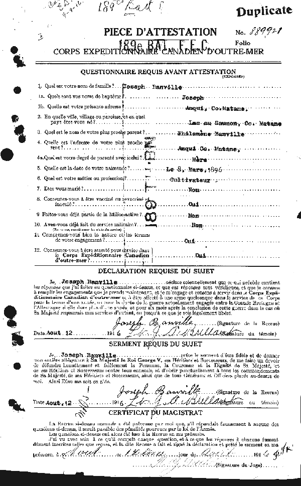 Attestation Paper (page 2)