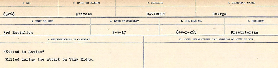 Circumstances of death registers