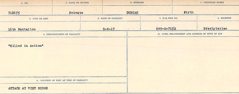 Circumstances of death registers