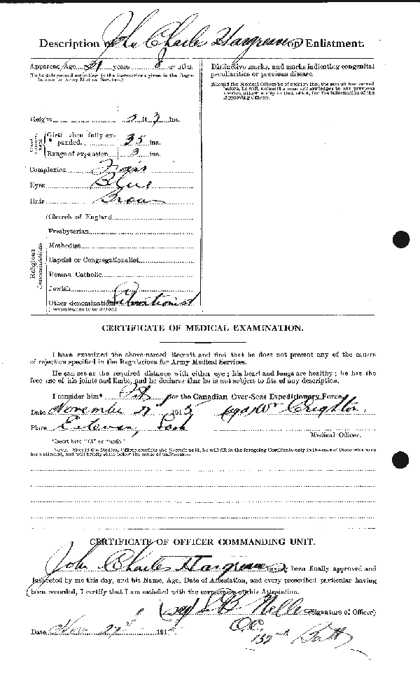 Attestation Papers (Reverse)