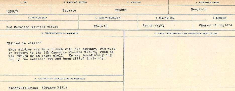 Circumstances of Death Registers
