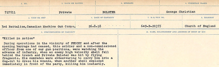Circumstances of Death Registers