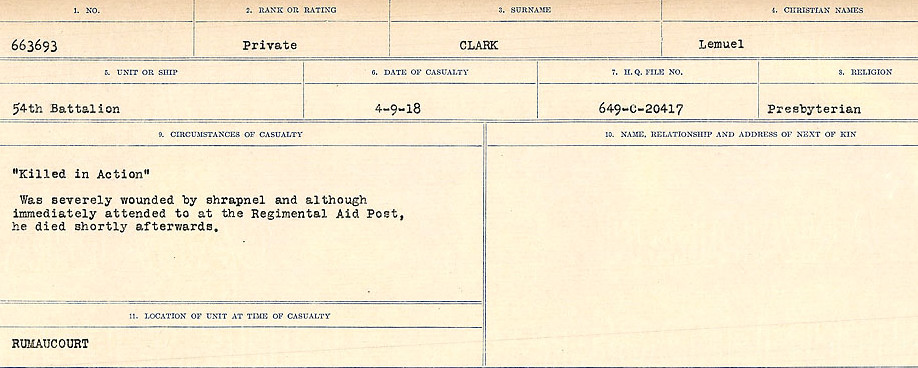 Circumstances of Death Registers