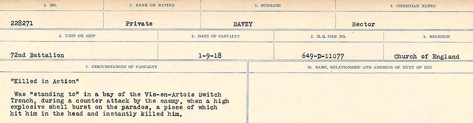 Circumstances of death registers