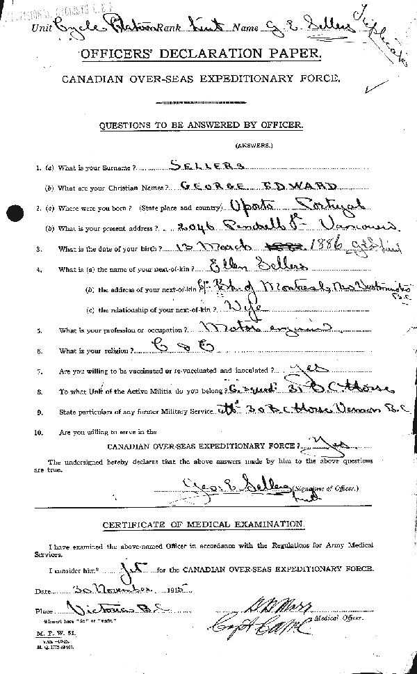 Photo of GEORGE EDWARD SELLERS